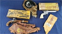 Assorted Davy Crockett Souvenirs and Stallion