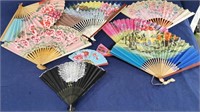 Assorted Painted Hand Fans