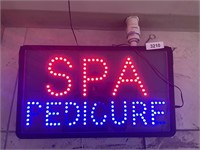 LED Spa Pedicure Sign