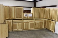 Hickory Natural, Kitchen Cabinet Set, with 16