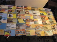 Lot of 42 Vintage Postcard Foldout Books