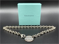 Sterling silver Tiffany & Co choker w/ box