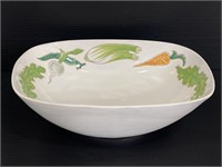 Glazed terra-cotta veggie bowl made in Italy