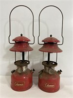 Pair of vintage Coleman lanterns