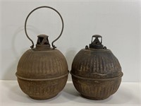 Pair of vintage smudge pots