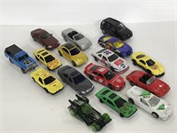 Collection of 16 toy cars