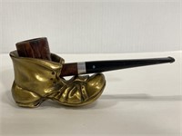 Vintage Royal Duke pipe & shoe pipe holder