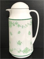Vintage Corning Thermique leaf decorated carafe