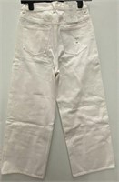 AERKET WOMEN'S WIDE CROPPED JEANS SIZE 26