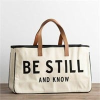 BE STILL AND KNOW- CANVAS TOTE BAG