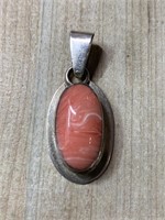 STERLING SILVER STONE PENDANT