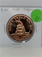 1 OZ COPPER BULLION COIN