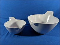 Set of 2 Melamine Bowls by Curtis