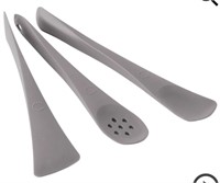 Curtis Stone 3-Piece Dual-Ended Utensil Set,