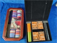 Two deluxe poker sets