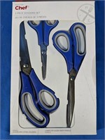 NEW MasterChef 3-piece scissors set, Blue