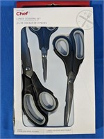 NEW MasterChef 3-piece scissors set, Black