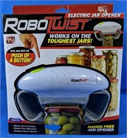 RoboTwist, electric jar opener
• opens jars with