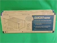 Four packs of quick frame hanging folder frames