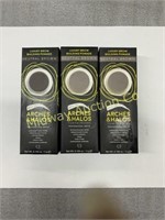 3 neutral brown brow building pomade