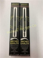 2 angled brow shading pencils auburn