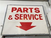 Parts & Service Wood Sign