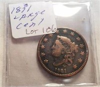 1831 Large One Cent
