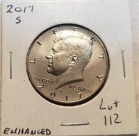 2017S Enhaused Kennedy Half Dollar