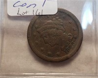 1843 Large One Cent