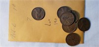 1948D Bag of 7 Wheat Cents