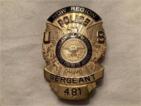 Genuine NDW Region Sergeant police badge