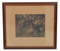 Signed Wallace Nutting Hand Colored Photograph