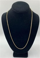 10k Rope Chain Necklace 12.3g
