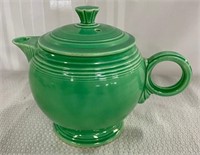 Vintage Green Fiesta Teapot