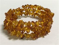 Baltic Amber Spiral Bracelet