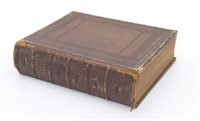 Antique "Family Devotion" Leather Bound Book