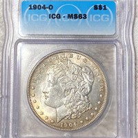 1904-O Morgan Silver Dollar ICG - MS63