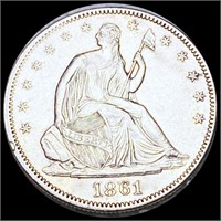 1861 Seated Liberty Half Dollar UNCIRCULATED