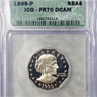 1999-P Susan B. Anthony Dollar ICG - PR 70 DCAM