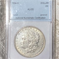 1894-O Morgan Silver Dollar NNC - AU55