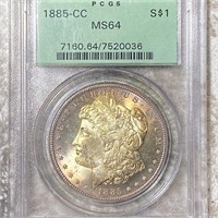 1885-CC Morgan Silver Dollar PCGS - MS64