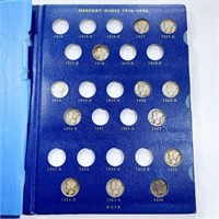 1916-1945 Mercury Silver Dime Set 31 COINS