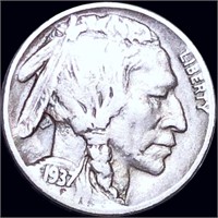 1937-D "3-LEGGED" Buffalo Head Nickel LIGHTLY CIRC