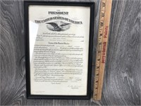 Presidential Appointment August 1938 Framed