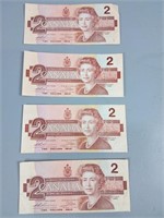 1986 Two Dollar Bills