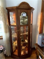 Grandfather Clock By Ridgeway With Key.