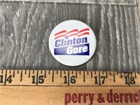 Clinton Gore Campaign Button