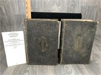 Cottage Bible & Family Expositor 1860 Vol 1 & 2