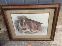 3 Framed Indian Native American Pictures