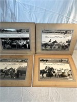 Old Horse Racing Photos. Frame 11X13".